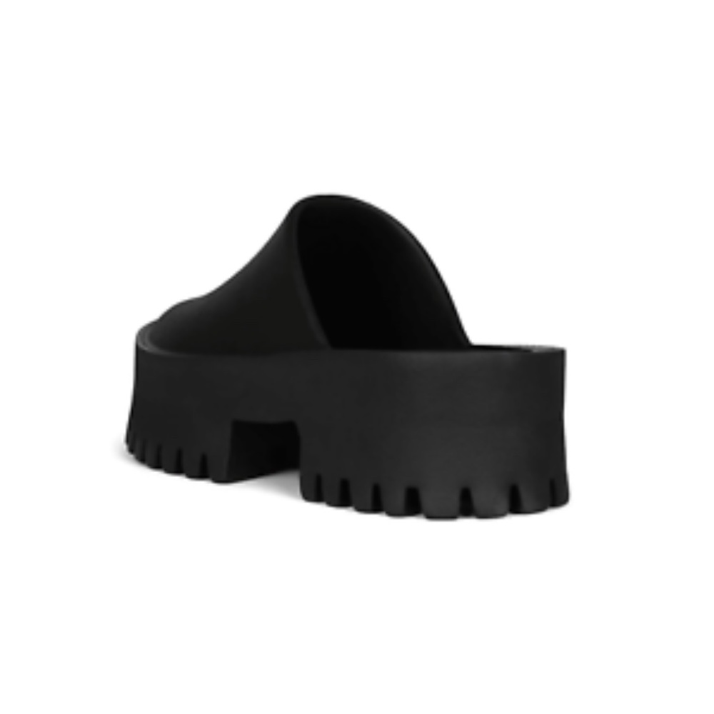 Jeffrey Campbell‎ Womens 8 Clogge Black Slip On Chunky Platform Mule Shoes - Picture 4 of 10